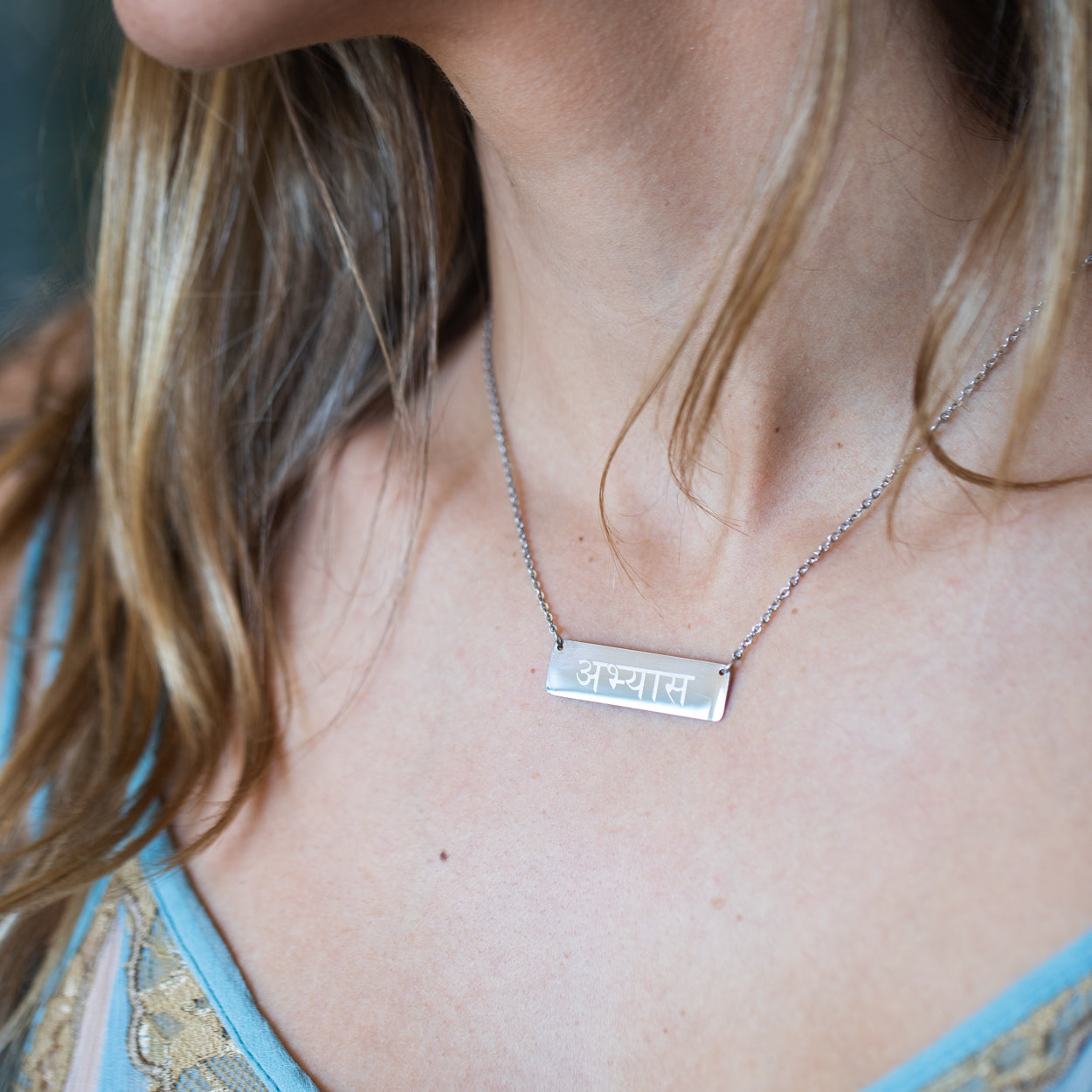 Confidence Horizontal Bar Abhyāsa Necklace