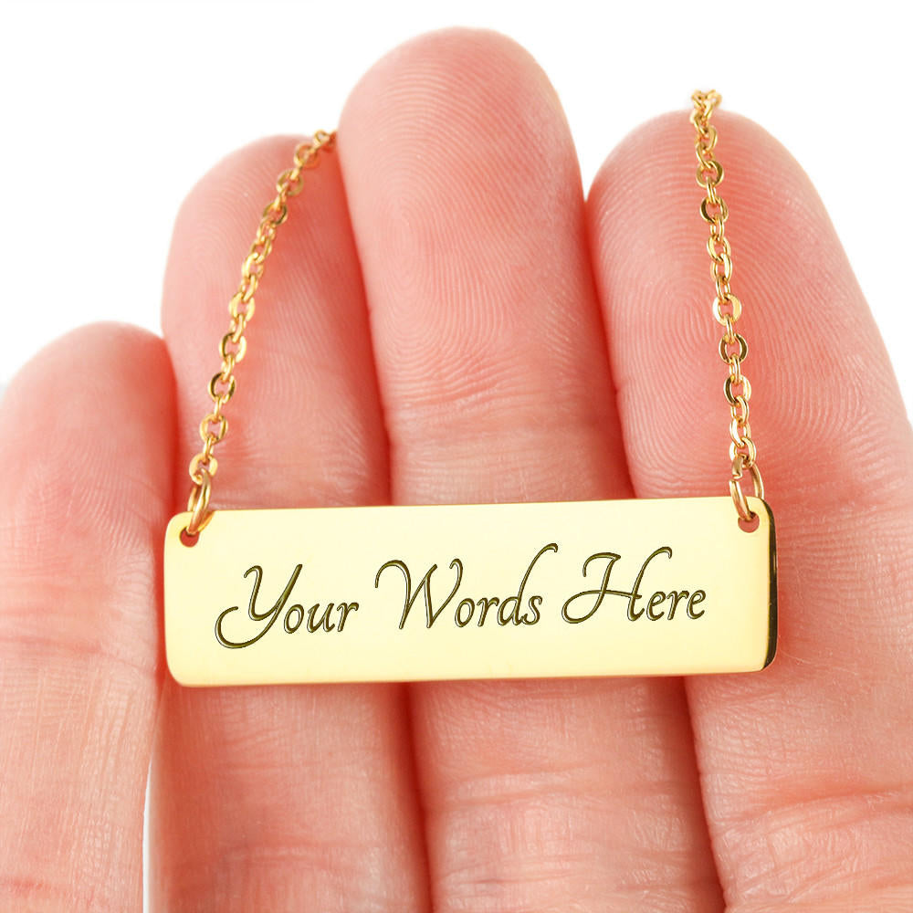 Compassion Horizontal Bar Kshamā Necklace