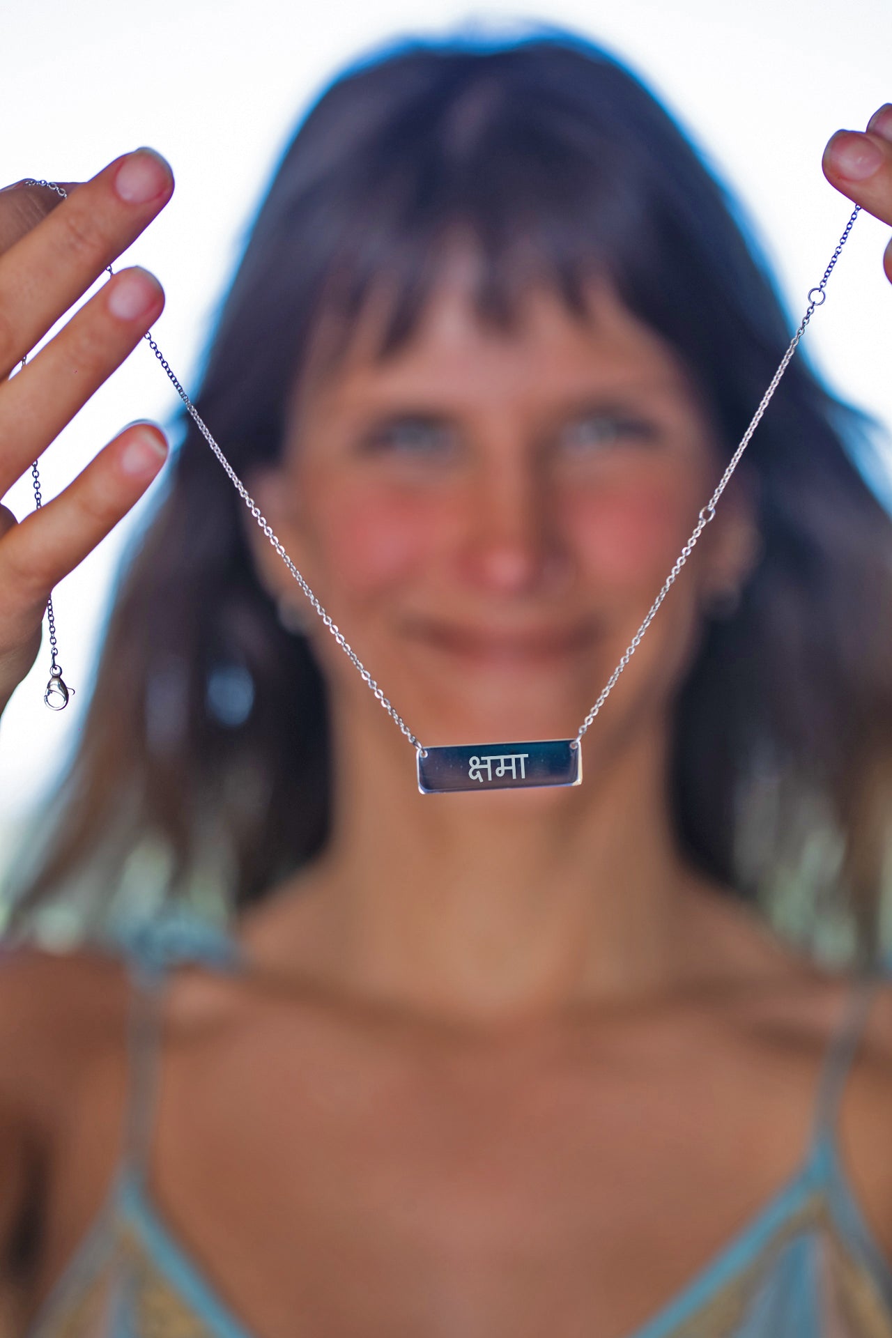 Compassion Horizontal Bar Kshamā Necklace