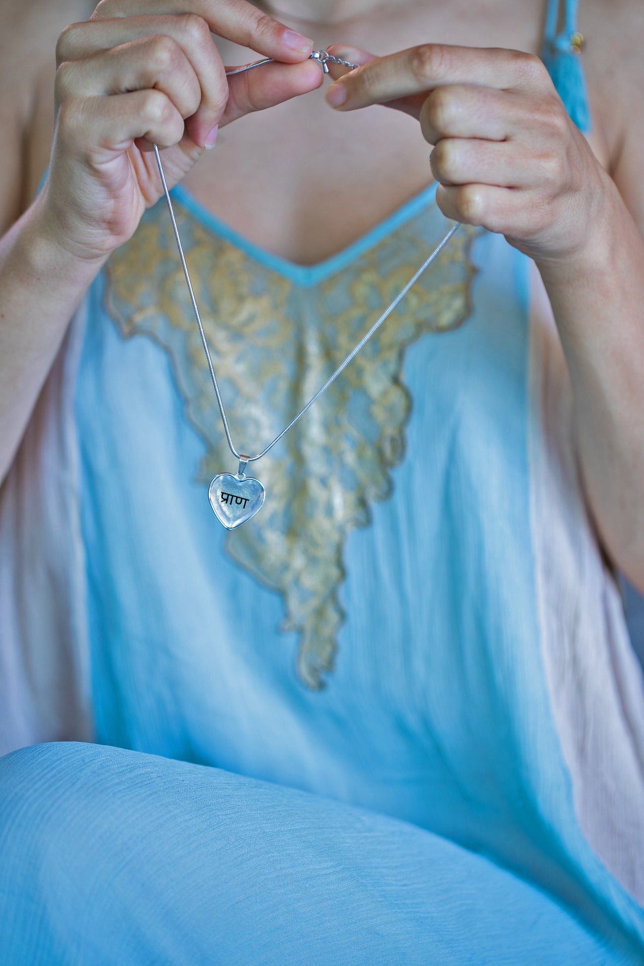 Life Force Prāna Heart Necklace