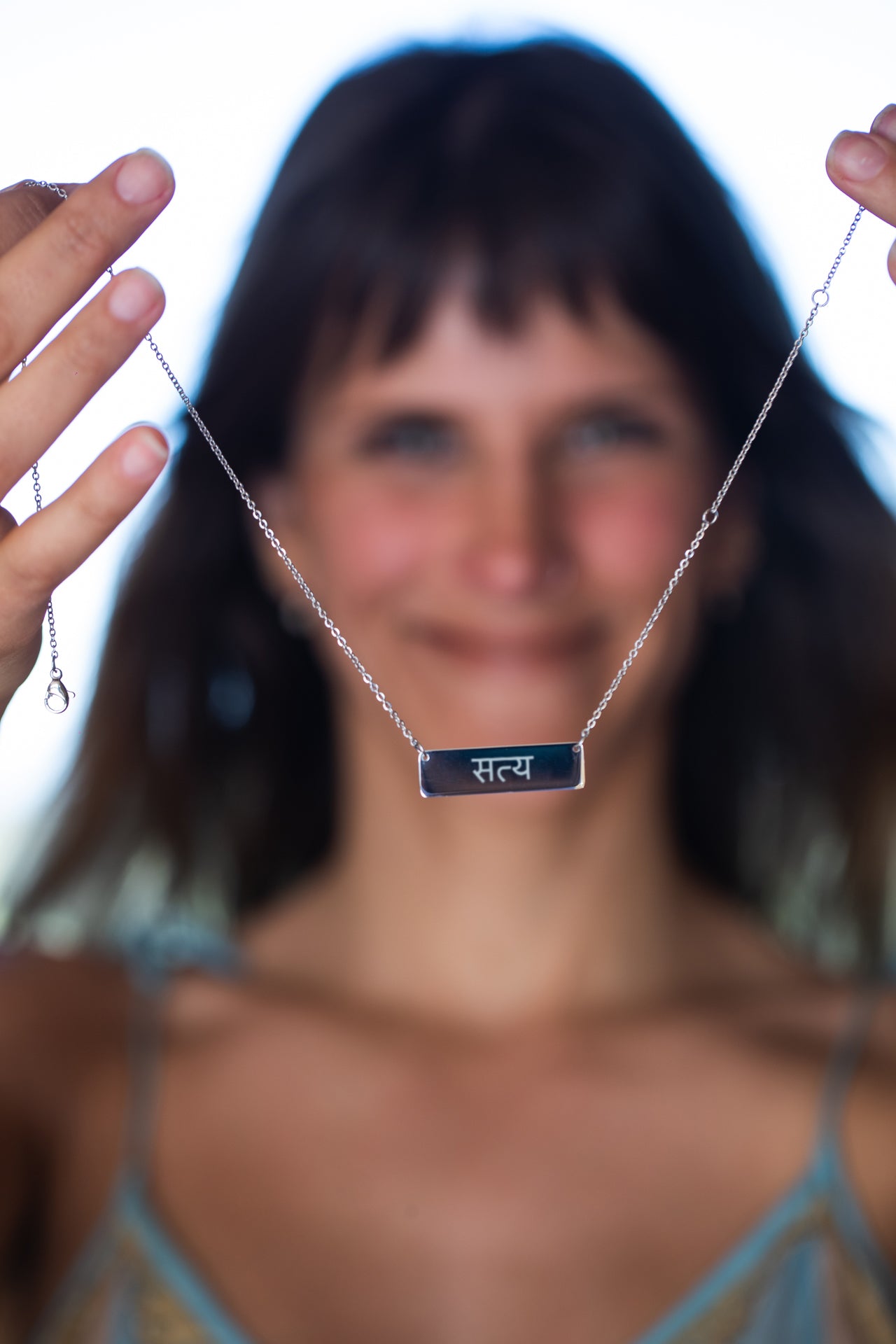 Truth Horizontal Satya Bar Necklace